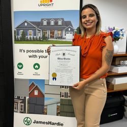 Upright Design & Build - Founder & CEO Julia Figueiredo with the Official Citation