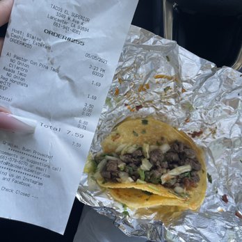 Tacos El Superior - Asada taco without onion! SMH - Mexican Near Me - Lancaster, California Tacos El Superior - Asada taco without onion! SMH - Mexican Near Me - Lancaster, California