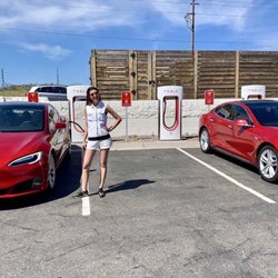 Tesla Supercharger, Cordes Lakes, AZ - Red is the color.