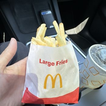 McDonald's - Just because it says Large on it does not make it a large. - Burgers Near Me - Carlsbad, California