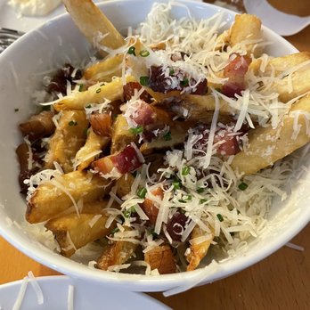 Dime Store - Those fries!!!!  I'm vegan but I had to try a piece of bacon.. Holy smokes... The struggle was real not to eat them all. - Breakfast & Brunch Near Me - Detroit, Michigan