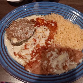 Agavero Cantina - Lilburn - Cheese enchilada, chili relleno, beans and rice - Mexican Near Me - Lilburn, Georgia