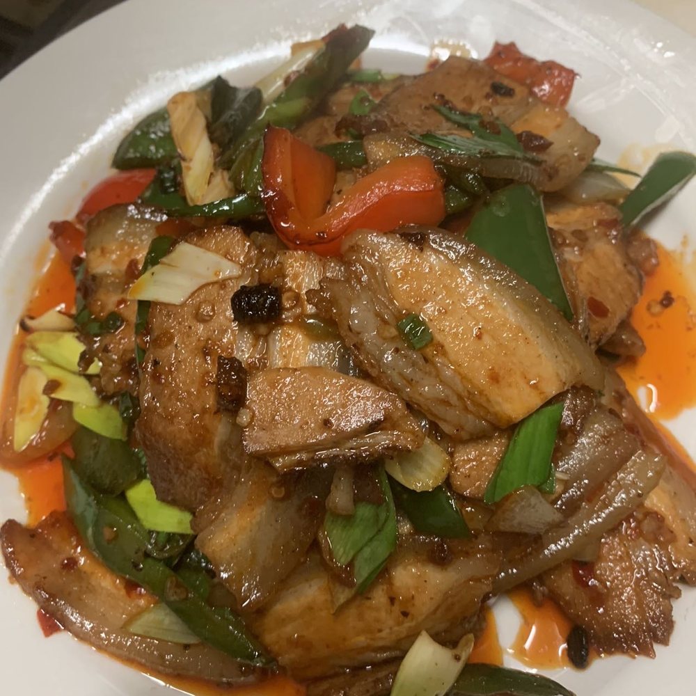 Shanghai Lounge - P9. Szechuan Double Cooked Pork - Asian Fusion Near Me - Washington, DC, District of Columbia Shanghai Lounge - P9. Szechuan Double Cooked Pork - Asian Fusion Near Me - Washington, DC, District of Columbia