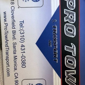 Pro Tow & Transport - This is their exact business card keep an eye out for these guys horrible horrible people. - Towing Near Me - Gardena, California Pro Tow & Transport - This is their exact business card keep an eye out for these guys horrible horrible people. - Towing Near Me - Gardena, California