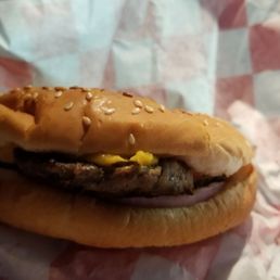 I order only onions and ketchup love that they use red onions....most places dont and that's what makes a burger even better... thanks