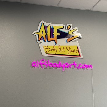 Alf's Body Art Studio - Alf's dope sign - Tattoo Near Me - Long Beach , California