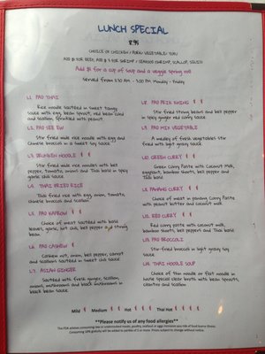 Menu photo 8 Bua Thai Leesburg, VA