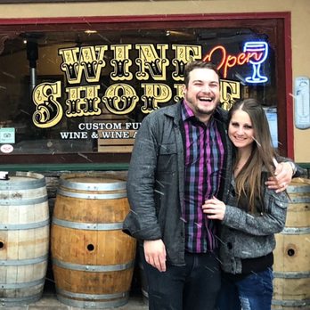 Barrel 33 - Me and my Girlfriend outside Barrel 33 - Wine Tasting Room Near Me - Big Bear Lake, California