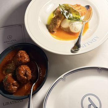 Adalina Italian - Meatballs and fried green tomatoes - Italian Near Me - Chicago, Illinois