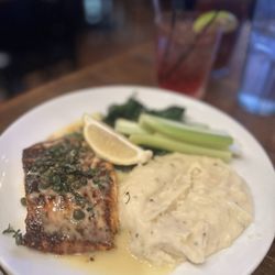 The Loft - Salmon and mashed potatoes