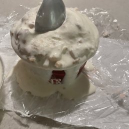 Packed up the ice cream sloppy and he was very rude!