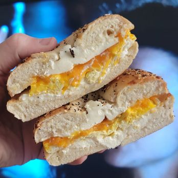 Dublin Roasters Coffee - Bacon, egg, and cheese with cream cheese on everything bagel. Delicious! - Coffee & Tea Near Me - Frederick, Maryland Dublin Roasters Coffee - Bacon, egg, and cheese with cream cheese on everything bagel. Delicious! - Coffee & Tea Near Me - Frederick, Maryland