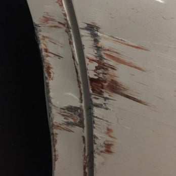 Goodbye Dents Mobile - This was from scraping a concrete wall. - Body Shops Near Me Goodbye Dents Mobile - This was from scraping a concrete wall. - Body Shops Near Me