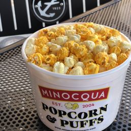 Cheese Popcorn & White Cheddar Popcorn 1/2 gallon bucket Cheese Popcorn & White Cheddar Popcorn 1/2 gallon bucket
