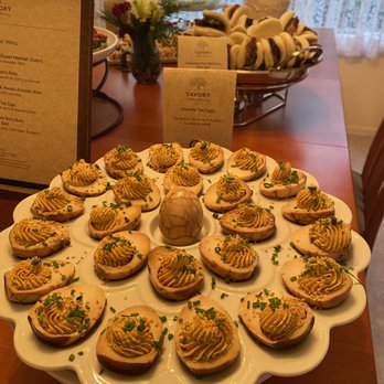Savory Kitchen Catering - Creative twist on tea eggs - these were a huge hit! - Caterers Near Me Savory Kitchen Catering - Creative twist on tea eggs - these were a huge hit! - Caterers Near Me
