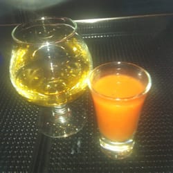 Solita Tacos & Margaritas - Roposado de Casa Noble con sangrita. Try it. You will become addicted.