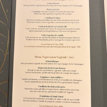 Arbane - Menu - French Near Me - Reims, 51