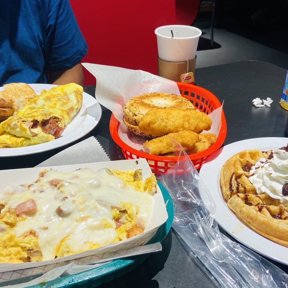 Bricker’s Burger - Titanic boat Western omelette Waffle - American Near Me - Atlantic City, New Jersey Bricker’s Burger - Titanic boat Western omelette Waffle - American Near Me - Atlantic City, New Jersey
