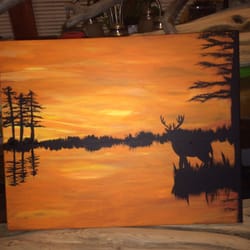 Thirsty Painters - Never knew I could paint a pic that was worth hanging up :).. Thanks Bre