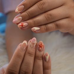 Poly gel with design