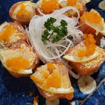 Umai Sushi - Crown salmon roll...get this one! - Sushi Bars Near Me - McKinney, Texas