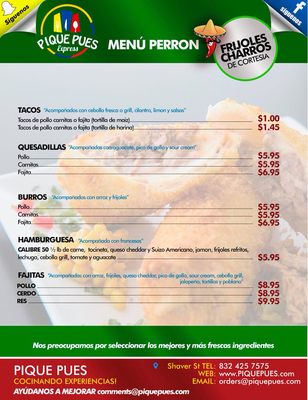 Menu photo 2 PIQUE PUES Houston, TX