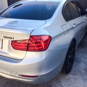 Sunset Glass Tinting - 2014 BMW 328i (F30) with all-around Tint-20 done 5/8/15 by Eric. AWESOME JOB! - Home Window Tinting Near Me - Inglewood, California