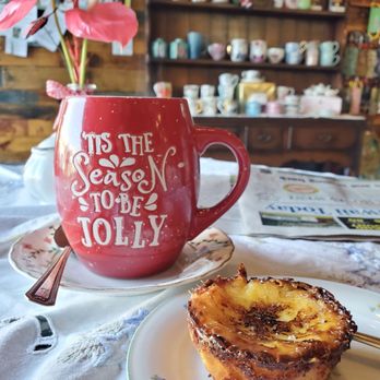 Tea-licious Cafe - The Portuguese Custard Tart pairs so well with a big cup of fresh black coffee. - Coffee & Tea Near Me - Kailua-Kona, Hawaii Tea-licious Cafe - The Portuguese Custard Tart pairs so well with a big cup of fresh black coffee. - Coffee & Tea Near Me - Kailua-Kona, Hawaii
