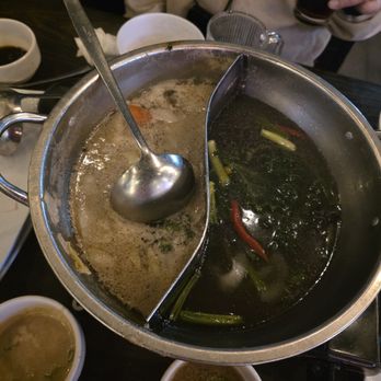Kaizen Shabu - Don't like the option to have to split broth when I only want tonkatsu. Upsale marketing, you want me to pay twice? - Hot Pot Near Me - Santa Ana, California Kaizen Shabu - Don't like the option to have to split broth when I only want tonkatsu. Upsale marketing, you want me to pay twice? - Hot Pot Near Me - Santa Ana, California