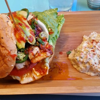 Surf House - Spicy dicey fish sandwich - New American Near Me - Frederick, Maryland Surf House - Spicy dicey fish sandwich - New American Near Me - Frederick, Maryland