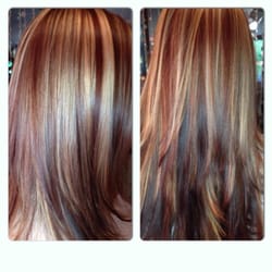 Headquarters Hair Salon, LLC - Beautiful highlights and red!