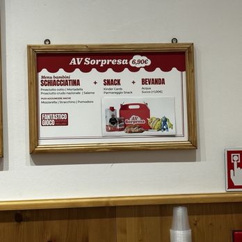 All'Antico Vinaio - Kids Meal Menu (July 2026) - Sandwiches Near Me - Florence, FI