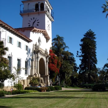 Santa Barbara County Courthouse - Courthouse viewed from Anacapa St. - Landmarks & Historical Buildings Near Me - Santa Barbara, California