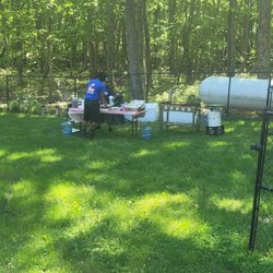 Ronnie's Catering and BBQ - The guys setting up their cooking station!