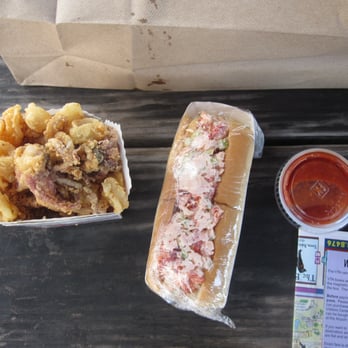 The Net Result - Lobster Roll and small calamari - Total of $18 - Seafood Near Me - Vineyard Haven, Massachusetts The Net Result - Lobster Roll and small calamari - Total of $18 - Seafood Near Me - Vineyard Haven, Massachusetts