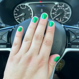 gel manicure solid color