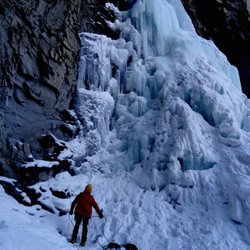 Aspen Expeditions - Ice Climbing on Marble Falls in Marble, CO