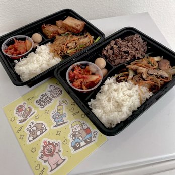 Southside Super - Braised tofu dosirak, bulgogi dosirak, sticker sheet - Korean Near Me - Sacramento, California