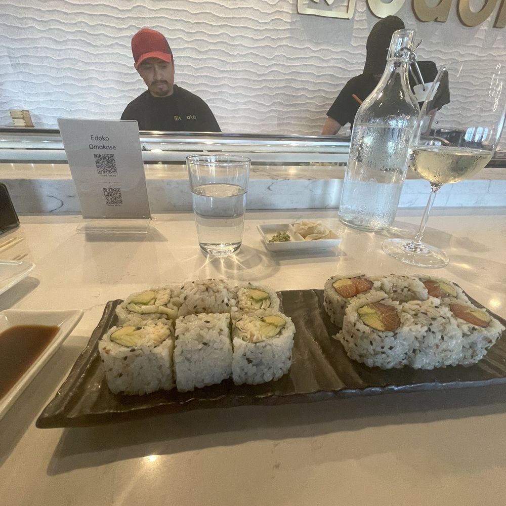 Edoko Omakase - Snow crab roll and salmon avocado roll - Sushi Bars Near Me - Irving, Texas Edoko Omakase - Snow crab roll and salmon avocado roll - Sushi Bars Near Me - Irving, Texas