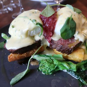 The Alden - Steak and egg benedict - New American Near Me - Chamblee, Georgia