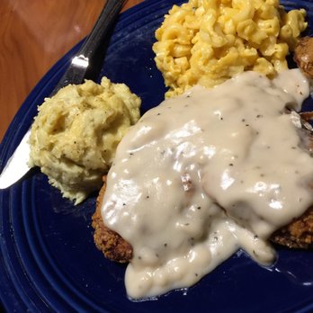 Timberwood Grill - Chicken smothered in bacon gravy with sides - Burgers Near Me - Pigeon Forge, Tennessee