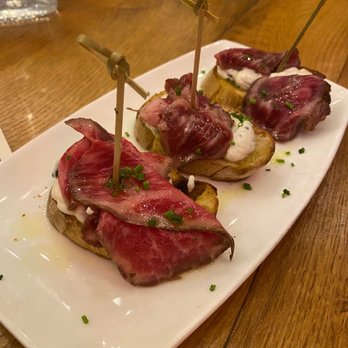 Cafe Ba-Ba-Reeba! - C Wagyu Beef Carpaccio on House Bread, Whipped Ricotta & Fresh Black Truffle* - Spanish Near Me - Chicago, Illinois