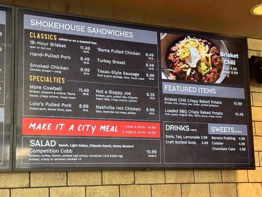 Menu photo 2 City Barbeque Park Ridge, IL