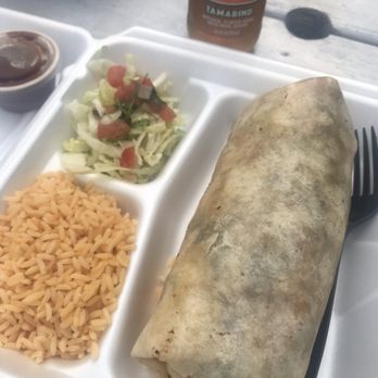 Taqueria 504Suazo’s - Shrimp burrito, rice, and shredded lettuce (no dressing so it's not a salad) - Mexican Near Me - Ocracoke, North Carolina Taqueria 504Suazo’s - Shrimp burrito, rice, and shredded lettuce (no dressing so it's not a salad) - Mexican Near Me - Ocracoke, North Carolina