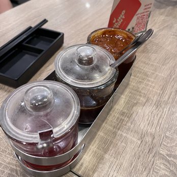 Boiling Point - Complimentary dipping sauces - Taiwanese Near Me - San Gabriel, California
