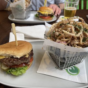 Wahlburgers - THE OUR BURGER THIN CRISPY ONION RINGS - Burgers Near Me - Cleveland, Ohio Wahlburgers - THE OUR BURGER THIN CRISPY ONION RINGS - Burgers Near Me - Cleveland, Ohio
