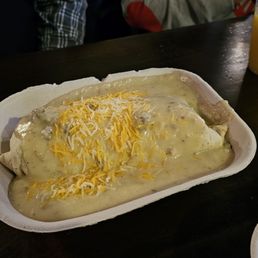 Chicken Fried Steak inside a Burrito