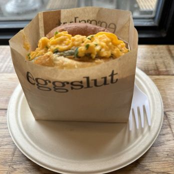 Eggslut - Sausage, Egg & Cheese. - New American Near Me - Glendale, California Eggslut - Sausage, Egg & Cheese. - New American Near Me - Glendale, California