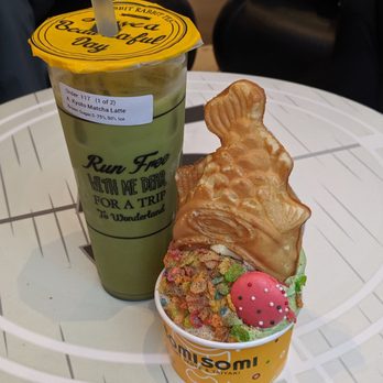 Rabbit Rabbit Tea - Matcha latte with brown sugar - Coffee & Tea Near Me - Santa Clara, California