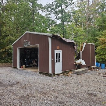 Martins Construction LLC - Tree fell through customers detached shop on a insurance claim - Painters Near Me - Swoope, Virginia